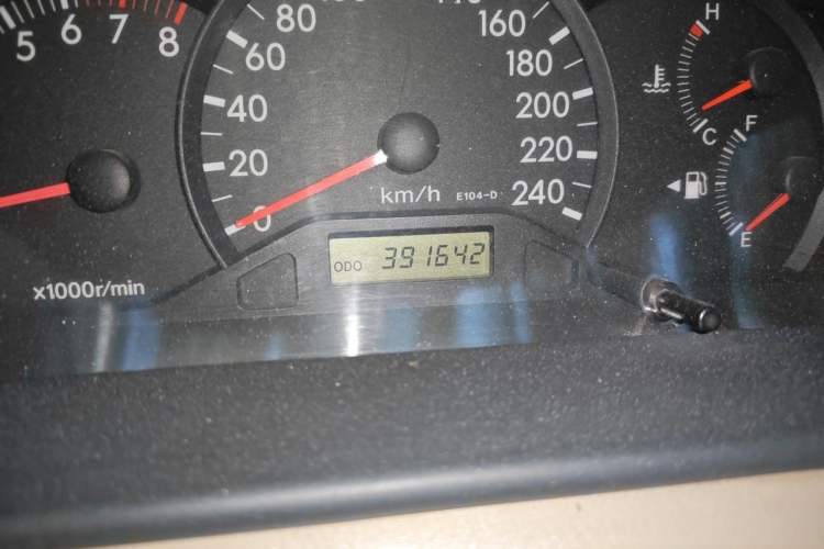 Used Toyota Corolla EX 2010 1.6L Manual Classic Edition Odometer Close Up