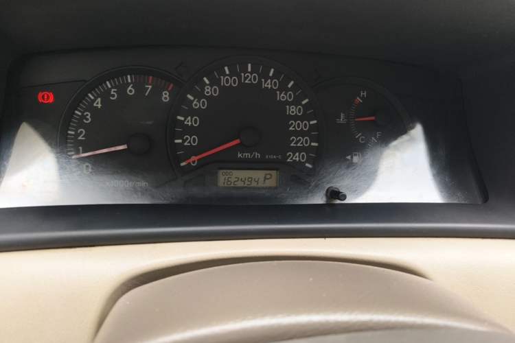 Used Toyota Corolla EX 2010 1.6L Automatic Classic Edition Odometer Close Up
