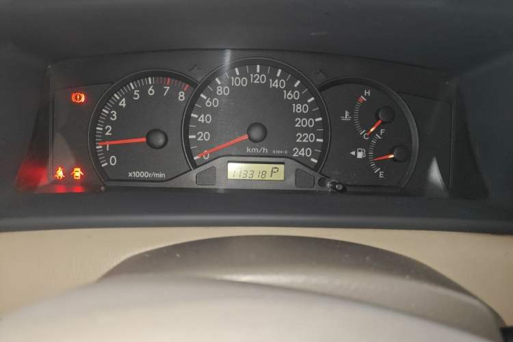 Used Toyota Corolla EX 2010 1.6L Automatic Classic Edition Odometer Close Up