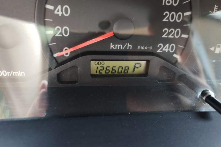 Used Toyota Corolla EX 2010 1.6L Automatic Classic Edition Odometer Close Up