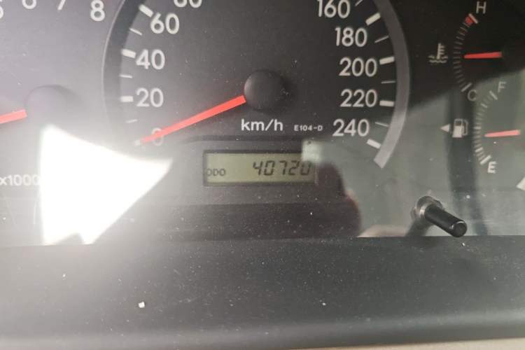 Used Toyota Corolla EX 2010 1.6L Manual Luxury Edition Odometer Close Up