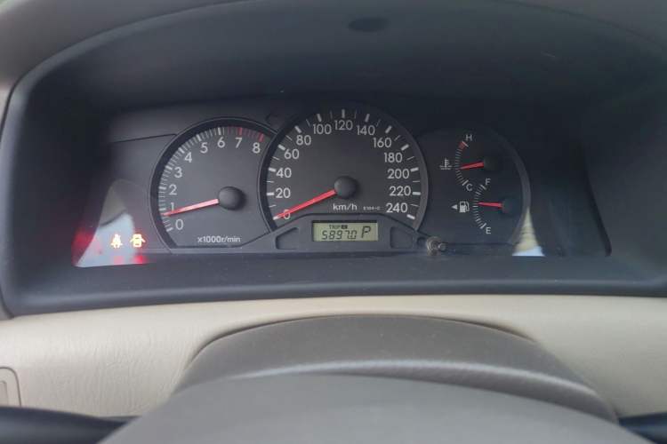 Used Toyota Corolla EX 2010 1.6L Automatic Luxury Edition Odometer Close Up