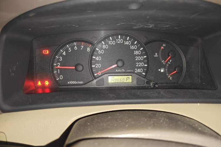 Used Toyota Corolla EX 2010 1.6L Automatic Luxury Edition Odometer Close Up