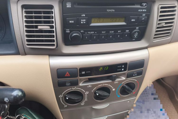 Used Toyota Corolla EX 2011 1.6L Automatic Classic Edition Audio And AC Panel