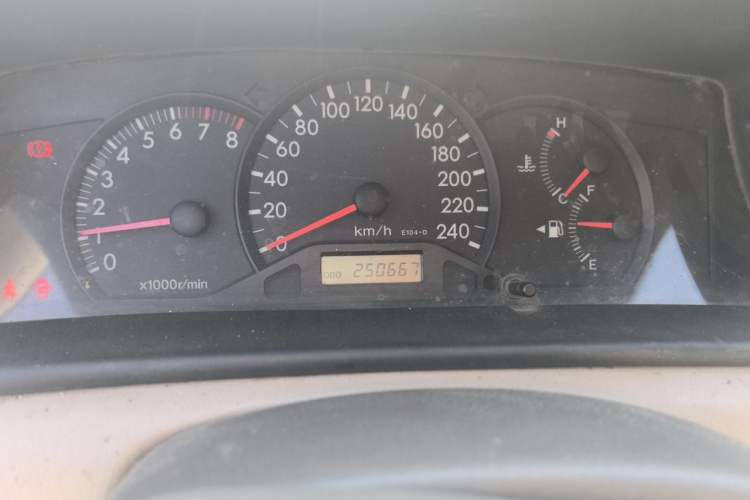 Used Toyota Corolla EX 2011 1.6L Manual Classic Edition Odometer Close Up