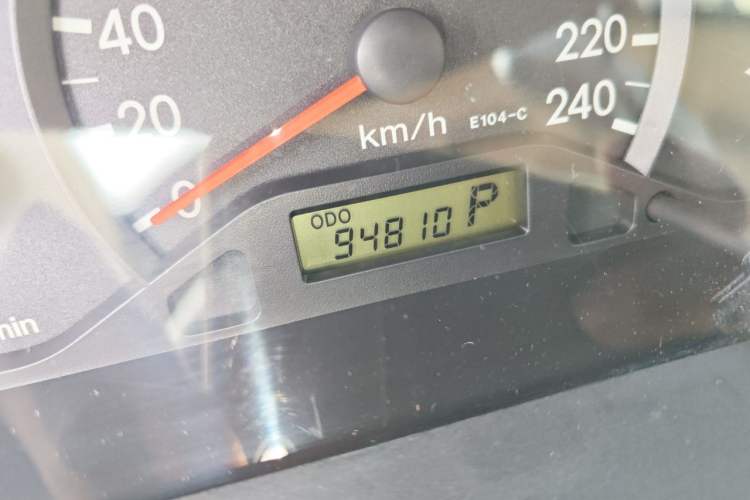 Used Toyota Corolla EX 2011 1.6L Automatic Classic Edition Odometer Close Up