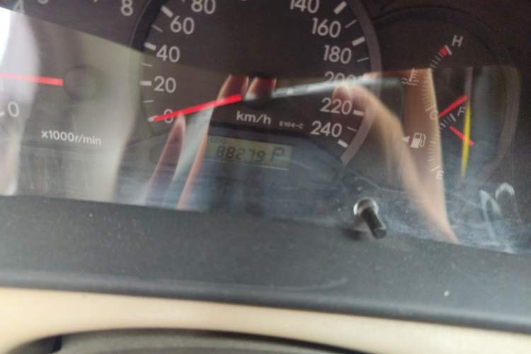 Used Toyota Corolla EX 2011 1.6L Automatic Classic Edition Odometer Close Up