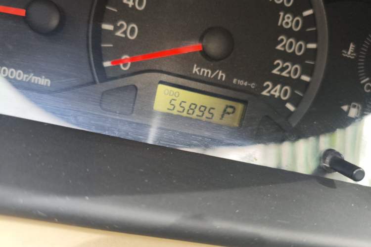 Used Toyota Corolla EX 2011 1.6L Automatic Classic Edition Odometer Close Up