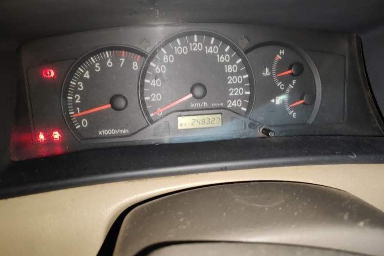 Used Toyota Corolla EX 2011 1.6L Manual Luxury Edition Odometer Close Up