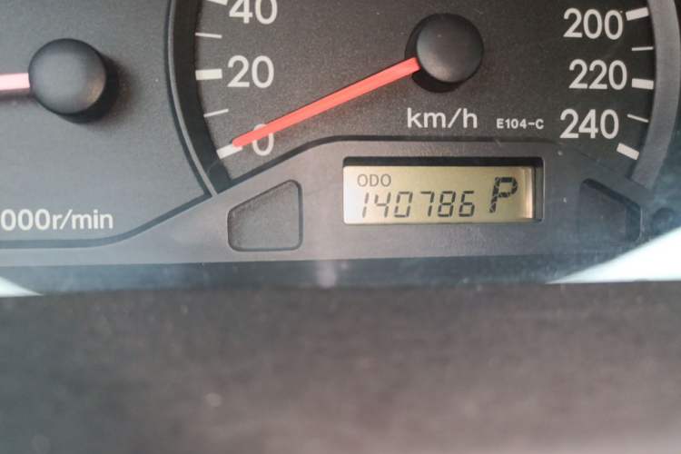 Used Toyota Corolla EX 2011 1.6L Automatic Luxury Edition Odometer Close Up