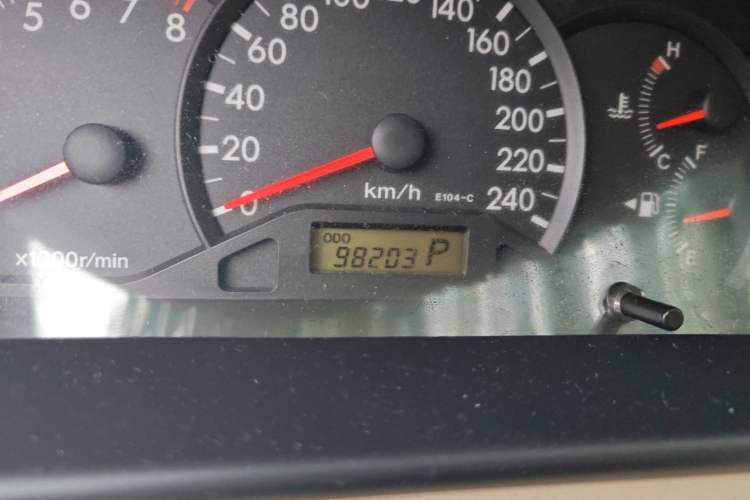 Used Toyota Corolla EX 2011 1.6L Automatic Classic Edition Odometer Close Up