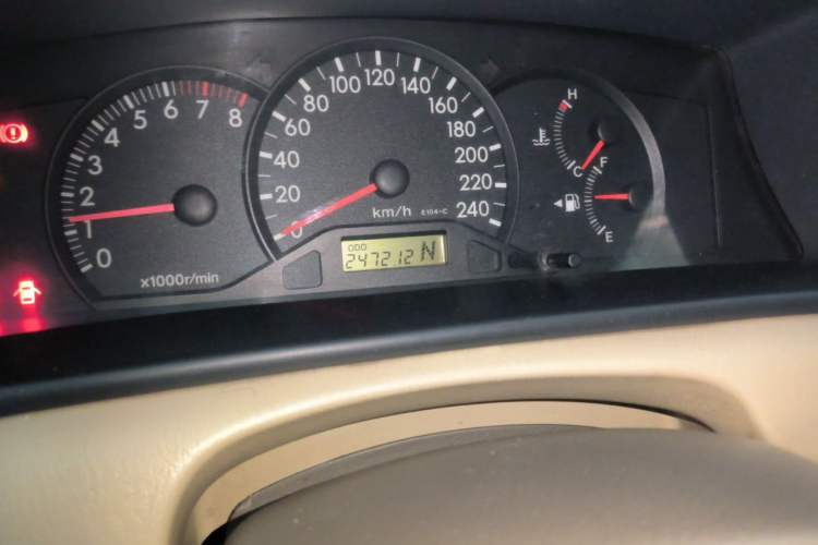 Used Toyota Corolla EX 2011 1.6L Automatic Classic Edition Odometer Close Up
