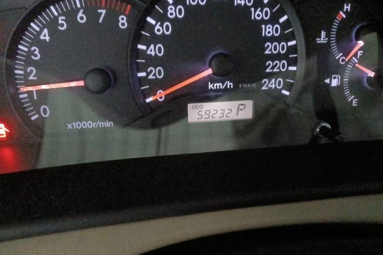 Used Toyota Corolla EX 2011 1.6L Automatic Classic Edition Odometer Close Up
