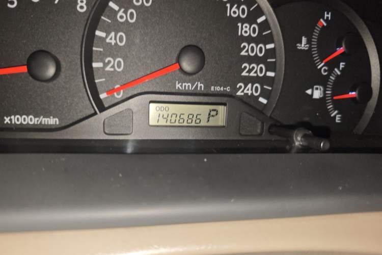 Used Toyota Corolla EX 2011 1.6L Automatic Classic Edition Odometer Close Up