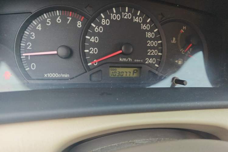 Used Toyota Corolla EX 2011 1.6L Automatic Classic Edition Odometer Close Up