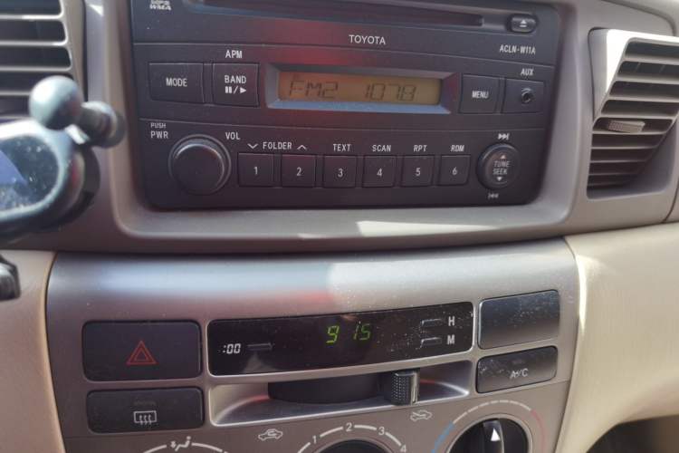 Used Toyota Corolla EX 2011 1.6L Automatic Classic Edition Audio And AC Panel