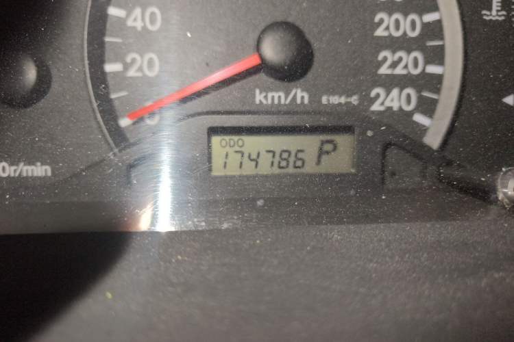 Used Toyota Corolla EX 2011 1.6L Automatic Classic Edition Odometer Close Up