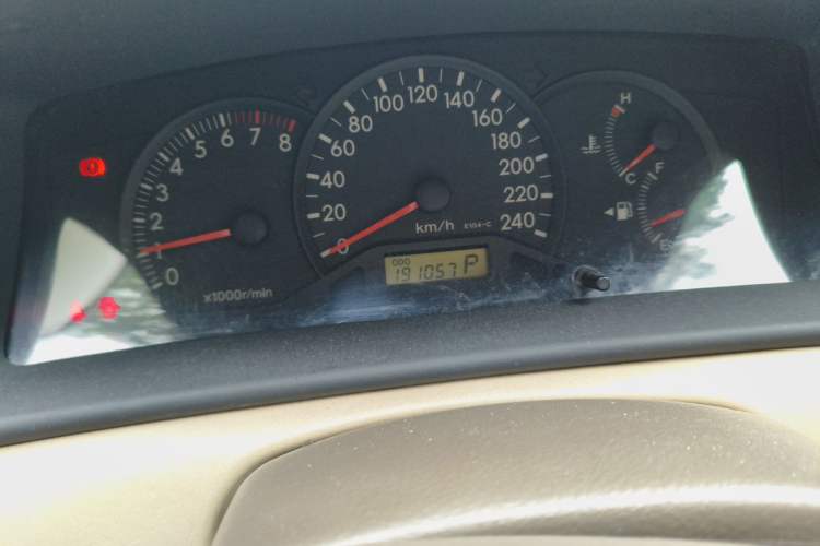 Used Toyota Corolla EX 2011 1.6L Automatic Classic Edition Odometer Close Up