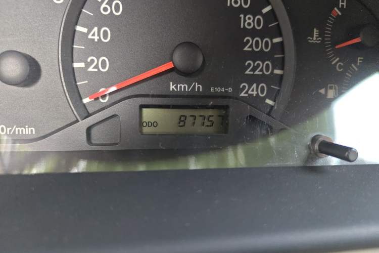 Used Toyota Corolla EX 2011 1.6L Manual Luxury Edition Odometer Close Up