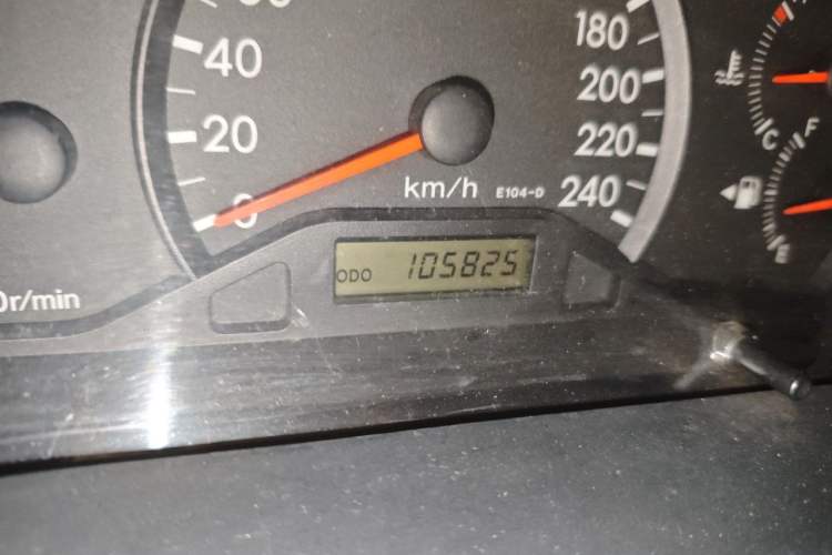 Used Toyota Corolla EX 2011 1.6L Manual Luxury Edition Odometer Close Up