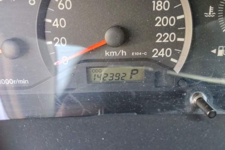 Used Toyota Corolla EX 2011 1.6L Automatic Classic Edition Odometer Close Up