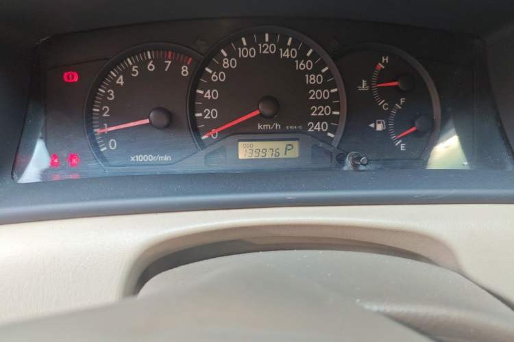 Used Toyota Corolla EX 2011 1.6L Automatic Classic Edition Odometer Close Up