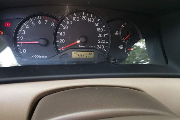 Used Toyota Corolla EX 2011 1.6L Automatic Classic Edition Odometer Close Up