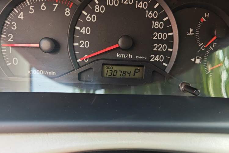 Used Toyota Corolla EX 2011 1.6L Automatic Classic Edition Odometer Close Up