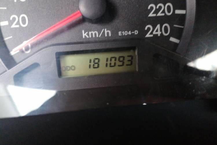 Used Toyota Corolla EX 2011 1.6L Manual Luxury Edition Odometer Close Up
