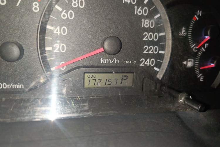 Used Toyota Corolla EX 2011 1.6L Automatic Classic Edition Odometer Close Up