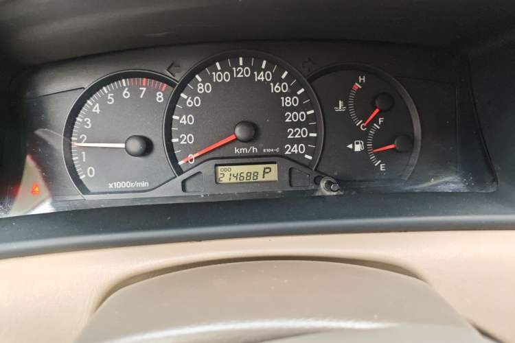 Used Toyota Corolla EX 2011 1.6L Automatic Classic Edition Odometer Close Up