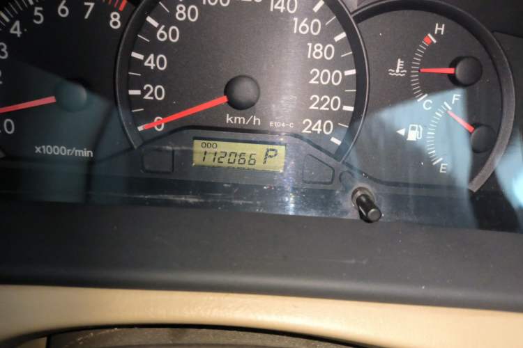 Used Toyota Corolla EX 2011 1.6L Automatic Classic Edition Odometer Close Up