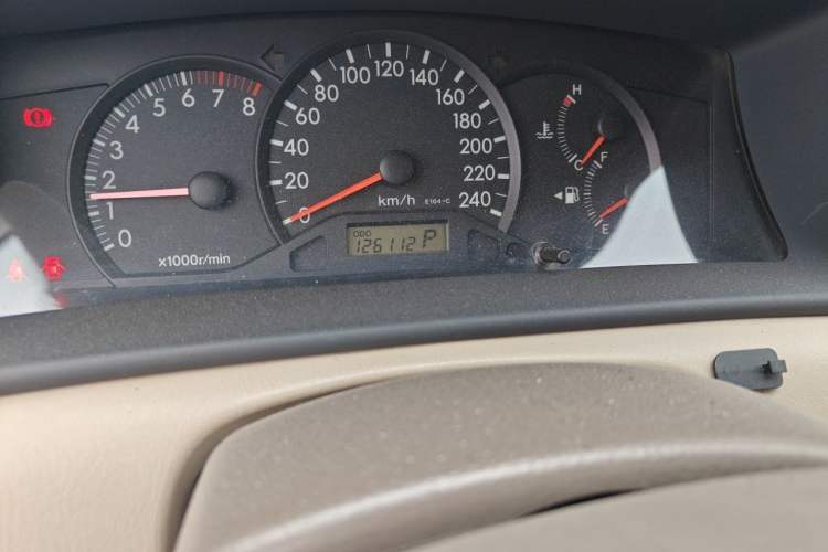 Used Toyota Corolla EX 2011 1.6L Automatic Classic Edition Odometer Close Up