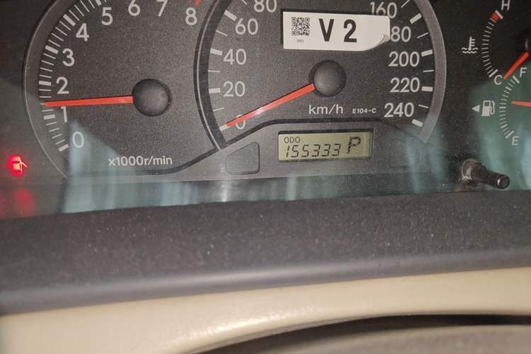 Used Toyota Corolla EX 2011 1.6L Automatic Classic Edition Odometer Close Up