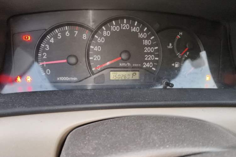 Used Toyota Corolla EX 2011 1.6L Automatic Classic Edition Odometer Close Up
