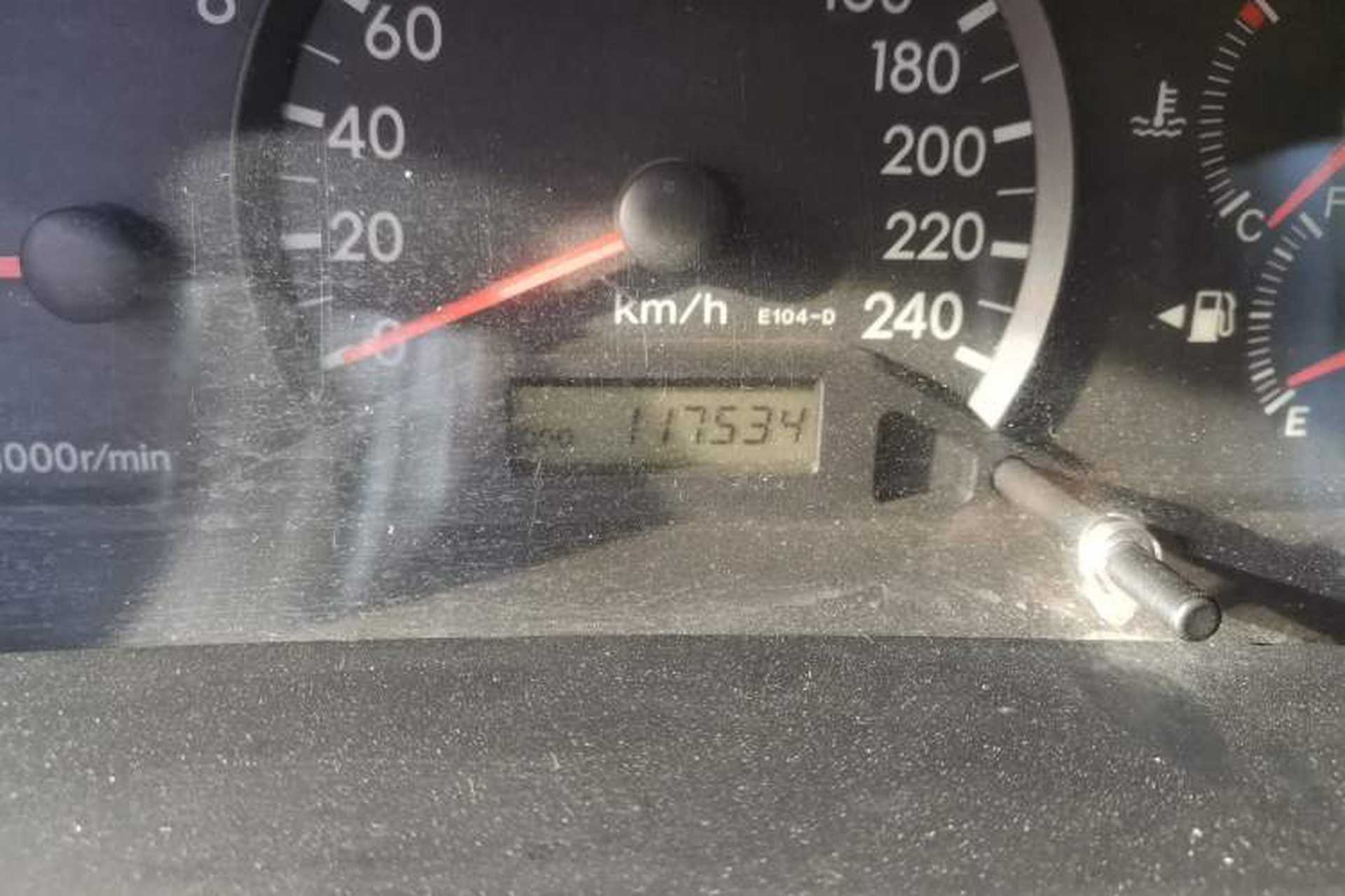 Used Toyota Corolla EX 2011 1.6L Manual Luxury Edition Odometer Close Up
