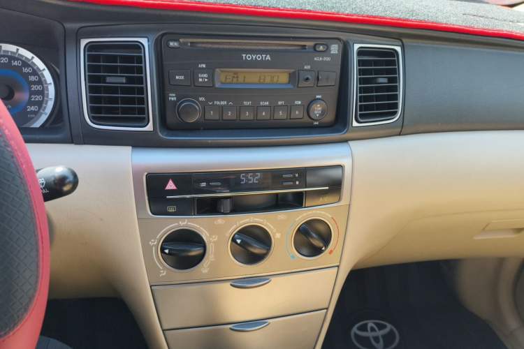 Used Toyota Corolla EX 2013 1.6L Manual Excellence Edition Audio And AC Panel