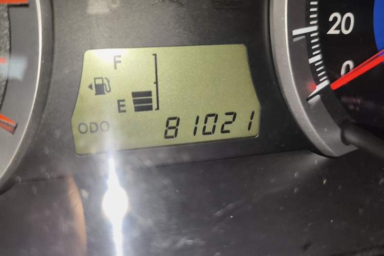 Used Toyota Corolla EX 2013 1.6L Manual Excellence Edition Odometer Close Up