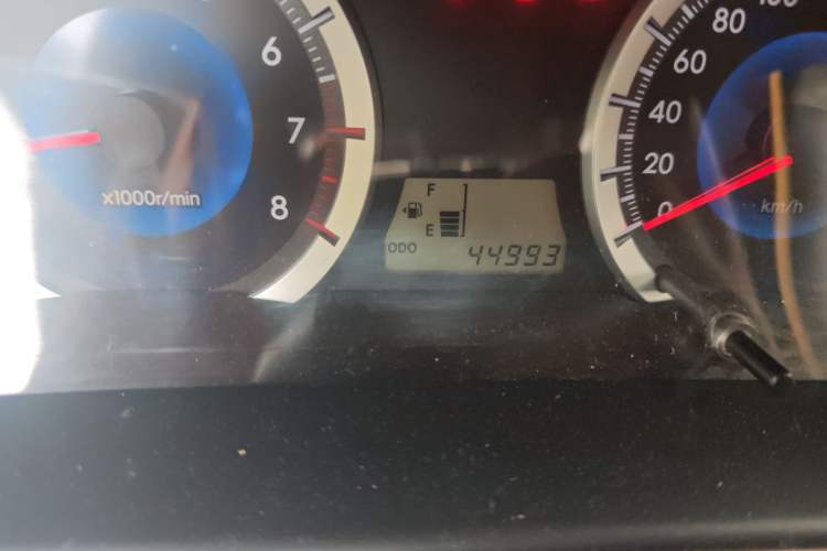 Used Toyota Corolla EX 2013 1.6L Manual Excellence Edition Odometer Close Up