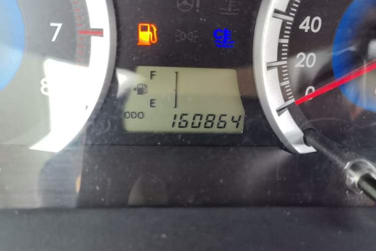 Used Toyota Corolla EX 2013 1.6L Manual Excellence Edition Odometer Close Up