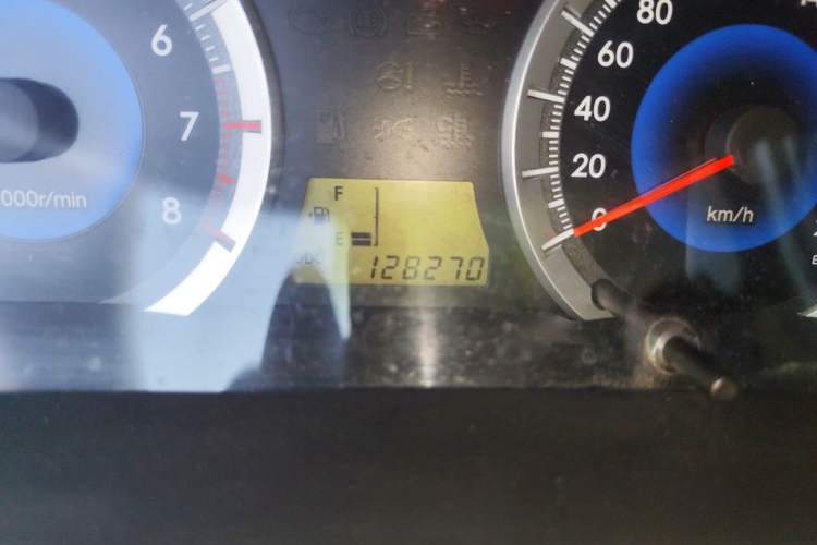 Used Toyota Corolla EX 2013 1.6L Manual Value Edition Odometer Close Up