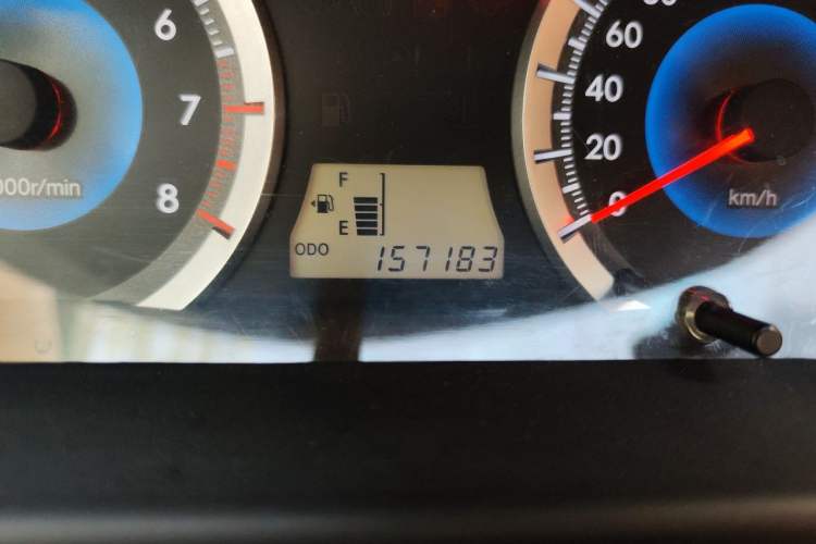 Used Toyota Corolla EX 2013 1.6L Manual Value Edition Odometer Close Up