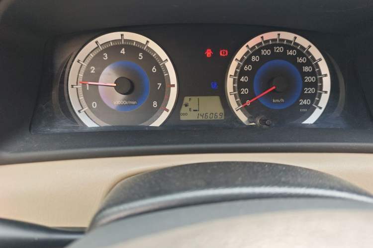 Used Toyota Corolla EX 2013 1.6L Manual Value Edition Odometer Close Up
