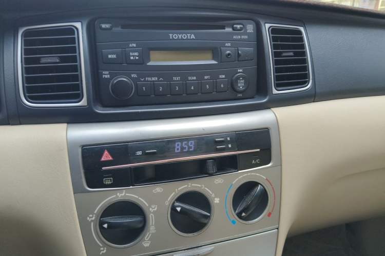 Used Toyota Corolla EX 2013 1.6L Manual Excellence Edition Audio And AC Panel
