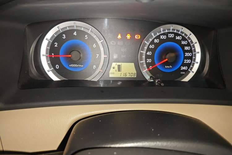 Used Toyota Corolla EX 2013 1.6L Manual Excellence Edition Odometer Close Up