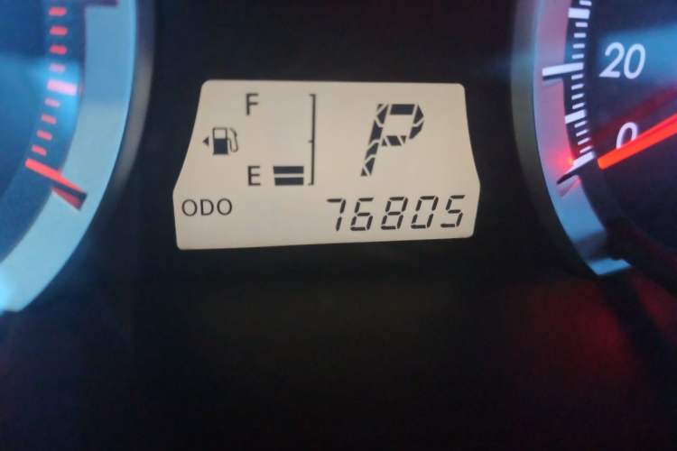 Used Toyota Corolla EX 2013 1.6L Automatic Excellence Edition Odometer Close Up