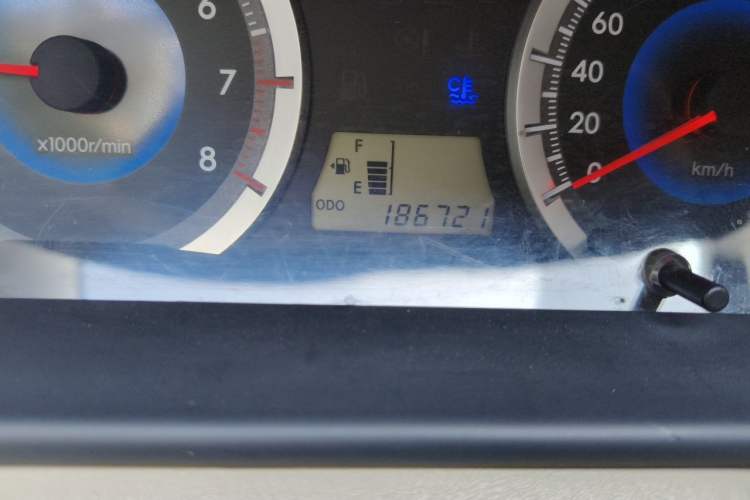 Used Toyota Corolla EX 2013 1.6L Manual Excellence Edition Odometer Close Up