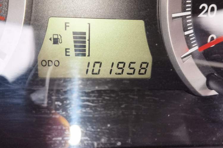 Used Toyota Corolla EX 2013 1.6L Manual Excellence Edition Odometer Close Up