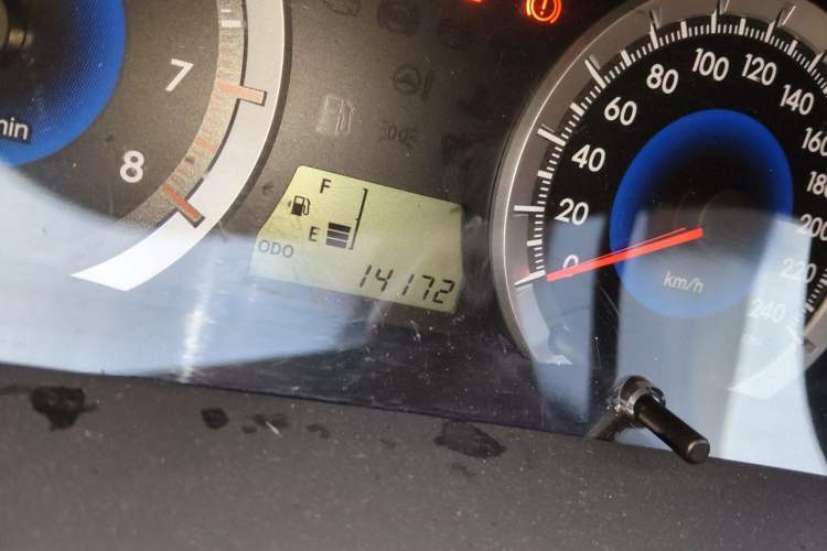 Used Toyota Corolla EX 2013 1.6L Manual Excellence Edition Odometer Close Up