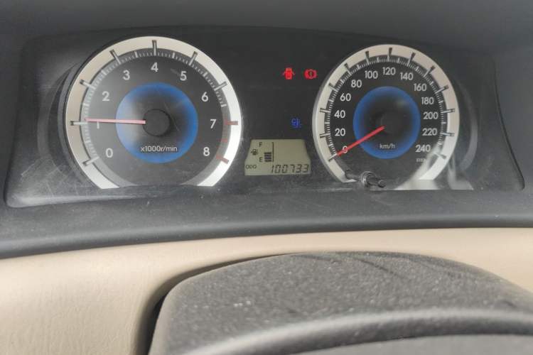 Used Toyota Corolla EX 2013 1.6L Manual Value Edition Odometer Close Up
